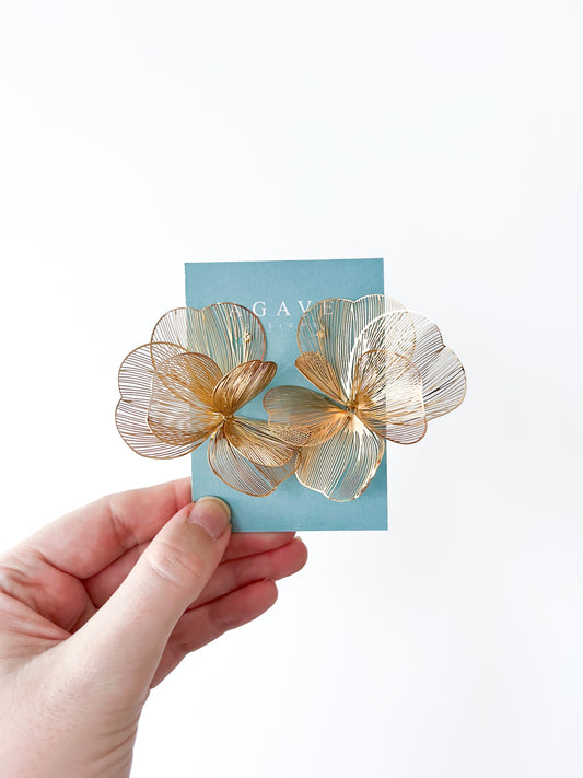 Airy Flower studs