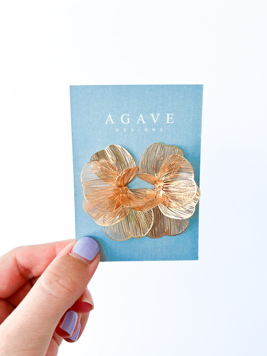 Mini airy floral studs